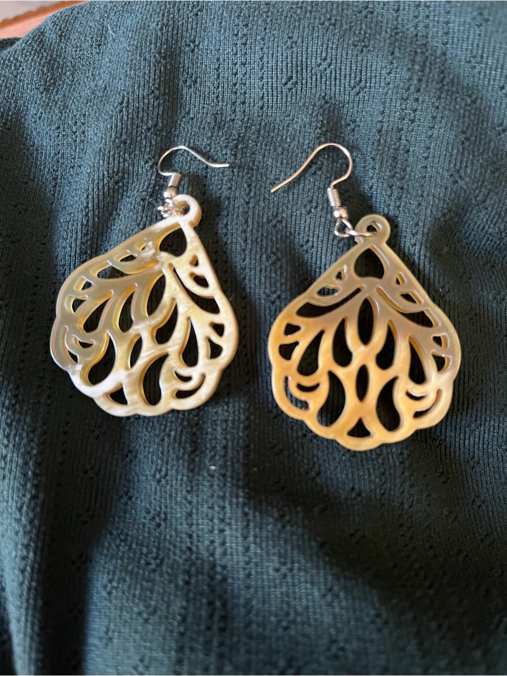 Bundle: Noonday Calypso Boho Teardrop/Boutique Wood & Leather Dangle Earrings